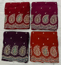 Heavy Paisley Embroidered Suit - 4 Colour Set